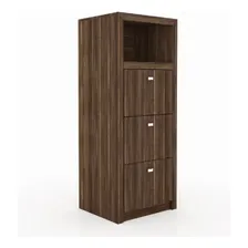 Armário Para Pasta Suspensa Me4118 Tecno Mobili Nogal Cf Foto mini 2