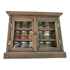 Armário Porta Temperos Condimento Com 15 Vidros E Temperos Foto mini 1