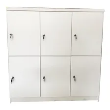 Armario Roupeiro Em Mdf Com 6 Portas Guarda Volume Cor Branco Foto  mini 1