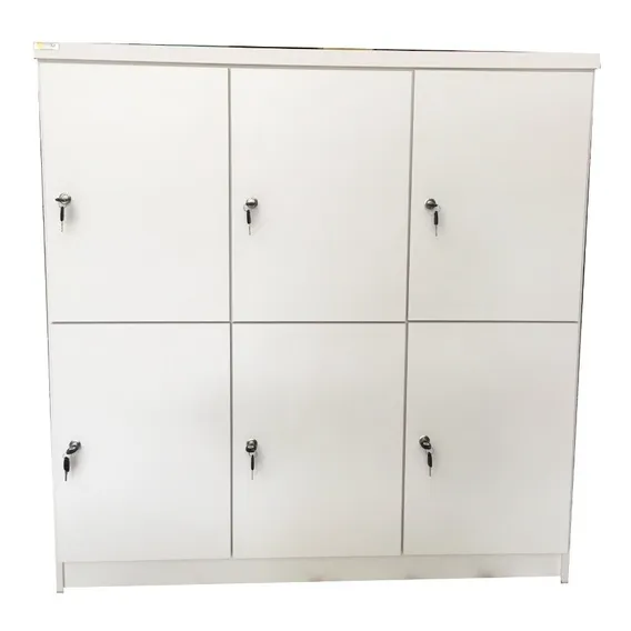 Armario Roupeiro Em Mdf Com 6 Portas Guarda Volume Cor Branco Foto 1