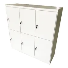 Armario Roupeiro Em Mdf Com 6 Portas Guarda Volume Cor Branco Foto mini  2