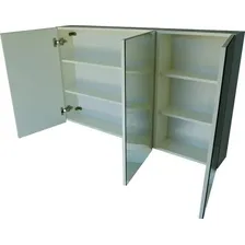 Armário Superior Banheiro Com Espelho Mdf Espelheira 75x70 Cor Branco Foto mini 2