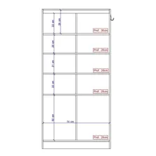 Armário Utilitário Sapateira 2 Portas Branco Carraro Foto mini 2