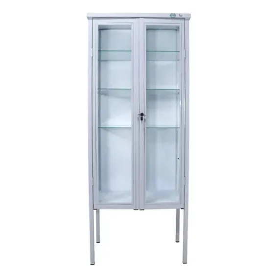 Armário Vitrine 2 Portas - Expositor Hospitalar Cor Branco Foto 1