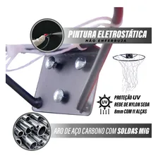 Aro Cesta Basquete Adulto Em Aço + Rede + Parafusos Já Foto mini  3