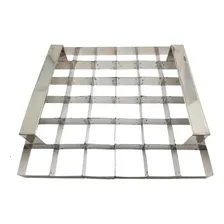 Aro Cortador De Brownie 36 Cavidades 5x5 Inox Cor Prateado Foto mini  2
