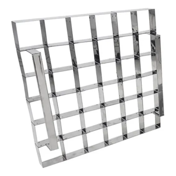 Aro Cortador De Brownie 36 Cavidades 5x5 Inox Cor Prateado Foto 1