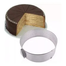 Aro Cortador Para Bolo 7 Camadas Aço Inox Ajustável Carol Foto mini 1
