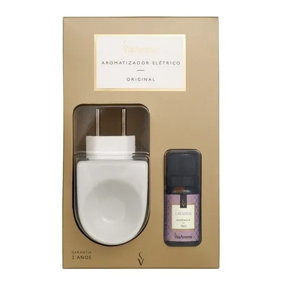 Aromatizador Elétrico Com Essência Lavanda - Via Aroma Foto 1