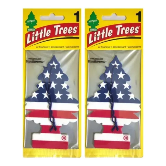 Aromatizador Para Carro Little Tress Cheirinho 2 Unidades Fragrância Baunilha Foto 1