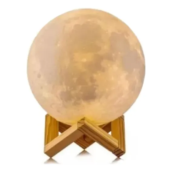Aromatizador Umidificador Lua Cheia Luminária Vaporizador Ar Cor Branco Bivolt Foto 1