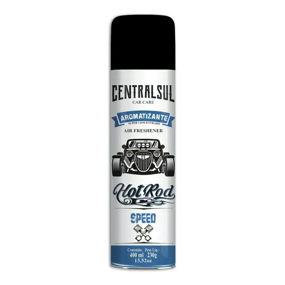 Aromatizante Aerosol Hot Rod Speed 400ml Centralsul Foto 1