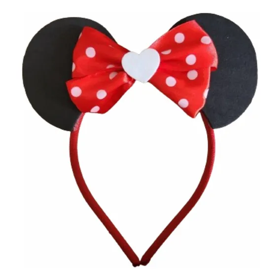 Arquinho Tiara De Orelha E Laço Minnie Foto 1