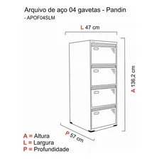 Arquivo APOFSL 04 FF Gavetas Pandin Cor Preto Foto mini  2
