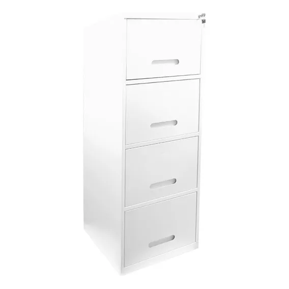 Arquivo De Aço 4 Gavetas Branco Home Office Foto 1