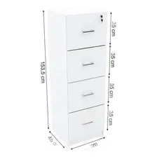 Arquivo Pasta Suspensa Em Mdf Loja Cor Branco Foto mini 2