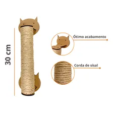 Arranhador Brinquedo Para Gato De Parede Vertical Com Sisal Foto mini 2
