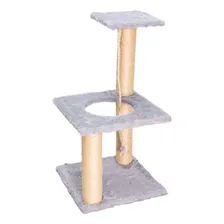Arranhador Gatos Bombeiro Mini 3 Andares Corda Sisal Pelúcia Foto  mini 1