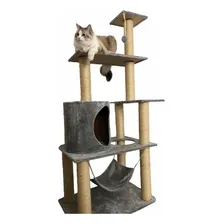 Arranhador Para Gato Brinquedo Harem Gigante Cor Cinza Foto  mini 1