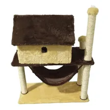 Arranhador Para Gato Casa Com Rede Foto mini 3