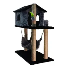 Arranhador Para Gato Casa Com Rede Foto mini 1