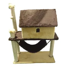 Arranhador Para Gato Casa Com Rede Foto mini 4