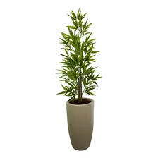 Arranjo Bamboo Rtificial Toque Real Com Vaso Coluna 1,60cm Foto  mini 1