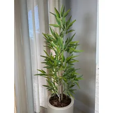 Arranjo Bamboo Rtificial Toque Real Com Vaso Coluna 1,60cm Foto mini  3