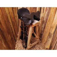 Arreio Cutuco Trabalho Doma Cabeça Couro Muladeiro Lida Klk Cor Preto Foto mini  2