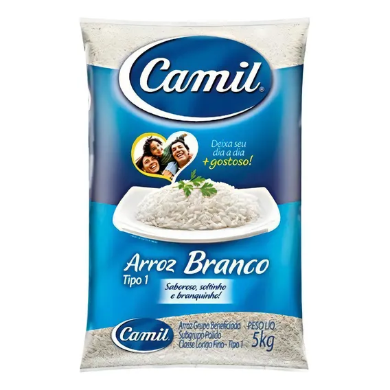 Arroz Camil 5kg Tipo 1 Branco - 2 Pacotes Foto 1