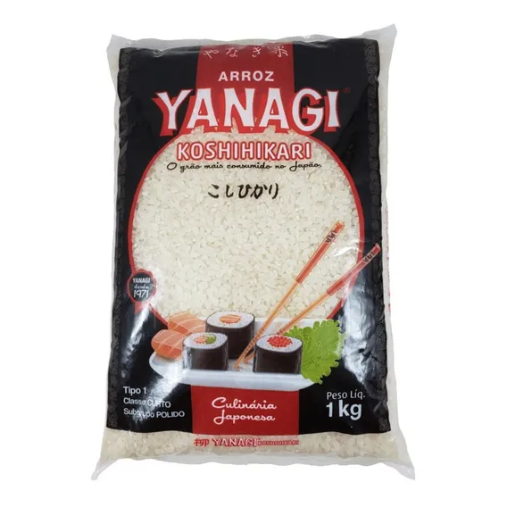Arroz Japones Sushi Temaki Grão Curto Koshihikari 1kg Foto 1