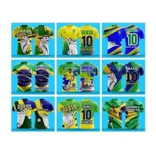 Arte Camisa Brasil Personalizada Copa Do Mundo 2022 Vetor Foto  mini 1