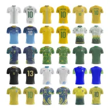 Arte Camisa Brasil Personalizada Copa Do Mundo 2022 Vetor Foto mini 4