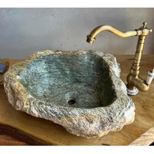 Arte Pedra Cuba de pedra Pia Banheiro Lavabo Acabamento Rústico Foto mini 4