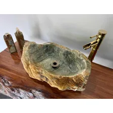Arte Pedra Cuba de pedra Pia Banheiro Lavabo Acabamento Rústico Foto mini 3