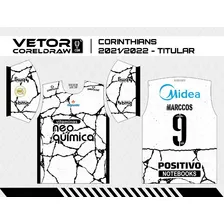 Arte Vetor Camisa Corinthian.s 2021-2022 Timão Foto mini 1