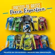Artes Estampas Para Camisas Pesca Em Cdr Vetores Sublimação Foto mini 1
