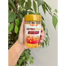 ArtrolĂvio Dores Articulares Artrose Artrite Tendinite Fibromialgia Epicondilite Cartilagem Punho Joelho Perna Costas C/ Colágeno tipo 2 CĂşrcuma MagnĂ©sio e Vitaminas D3 e K2 60 Cápsulas Sabor Natural Foto mini 3