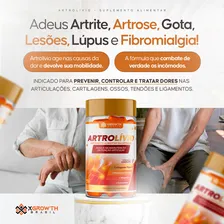 ArtrolĂvio Dores Articulares Artrose Artrite Tendinite Fibromialgia Epicondilite Cartilagem Punho Joelho Perna Costas C/ Colágeno tipo 2 CĂşrcuma MagnĂ©sio e Vitaminas D3 e K2 60 Cápsulas Sabor Natural Foto mini 2