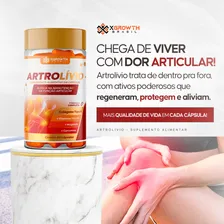 ArtrolĂvio Dores Articulares Artrose Artrite Tendinite Fibromialgia Epicondilite Cartilagem Punho Joelho Perna Costas C/ Colágeno tipo 2 CĂşrcuma MagnĂ©sio e Vitaminas D3 e K2 60 Cápsulas Sabor Natural Foto mini 4