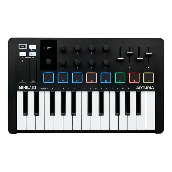 Arturia Minilab 25 Black Teclado Controlador Midi Usb Loja Foto 1