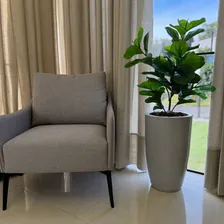 Árvore Artificial Ficus Lyrata Vaso Coluna 1,15cm Decorativa Foto mini 2