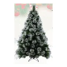 Árvore De Natal Pinheiro Luxo Neve 260 Galhos 1,50m Xd150 Cor Verde Foto mini 1