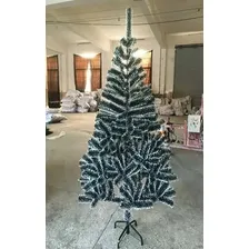 Árvore De Natal Pinheiro Verde Musgo 2,10m 450 Galhos A0035 Cor Verde Musgo Branco Foto mini 2