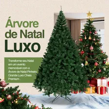 Árvore De Natal Premium Luxo 210m Pinheiro Cheia 1100 Galhos Cor Verde Foto mini 4