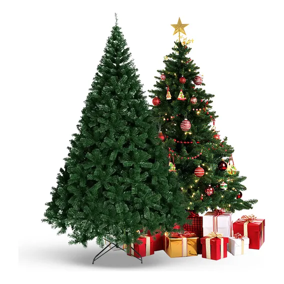 Árvore De Natal Premium Luxo 210m Pinheiro Cheia 1100 Galhos Cor Verde Foto 1