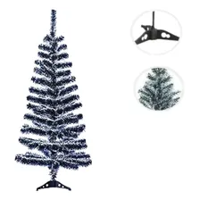 Árvore Natal 1,2m Com 120 Galhos Verde Luxo Neve Foto  mini 1