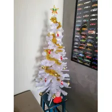 Arvore Natal 120cm 120 Galhos Branca Decoração Pinheiro Foto mini 4
