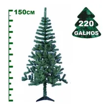 Arvore Natal 150cm Cheia 230 Galhos Cor Verde Foto mini 2