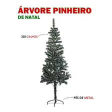 Arvore Natal 180cm 320 Galhos Cor Verde nevado Foto mini 4